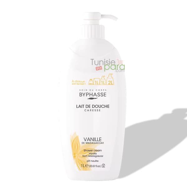 Byphasse Lait Douche Fleur De Vanille 1L