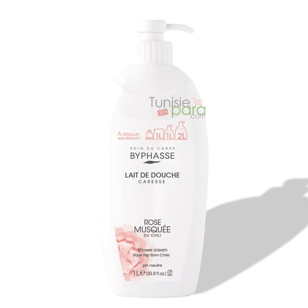 Byphasse Lait Douche Rose Musquee 1L