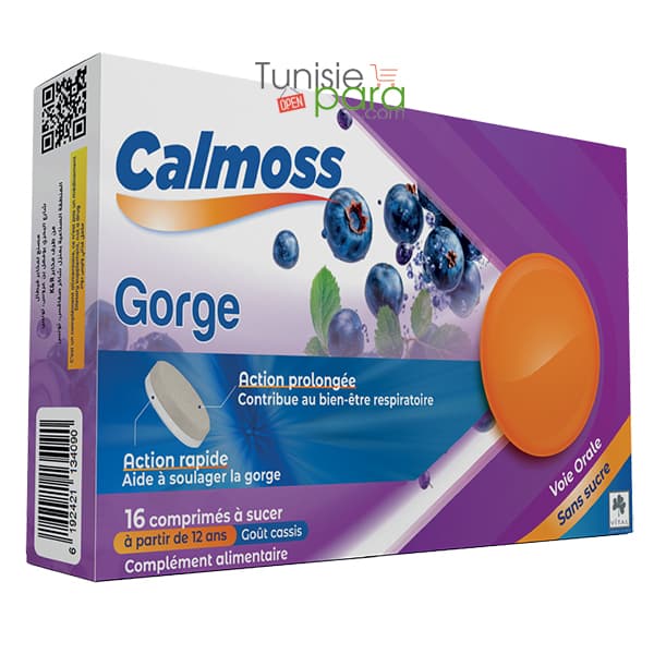 Vital Calmoss Gorge Cassis Boite 16 Comprime