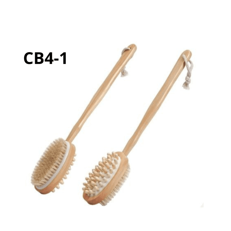 Azal Brosse De Douche En Bois Double Face Cb4-1