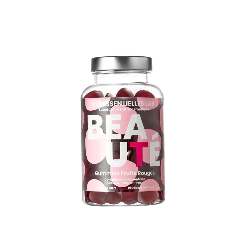 Les Essentielles Lab Gummies Beaute Fruits Rouges Cure 1 Mois B/60