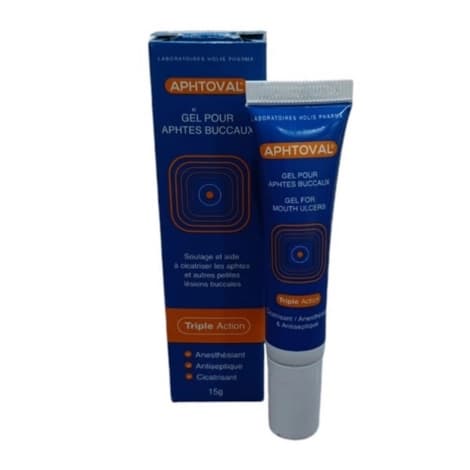 Holis Aphtoval GEL Pour Aphtes Buccaux 15G