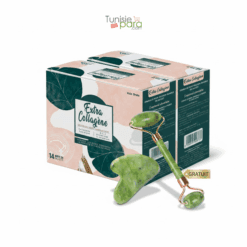 Extra Collagene Pack 2 Boites + Rouleau Massage Du Visage Pierre De Jade Vert & Planche De Guasha (offert)