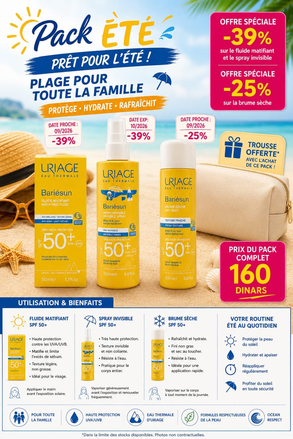 Uriage Pack Ete Pour Toute La Famille
