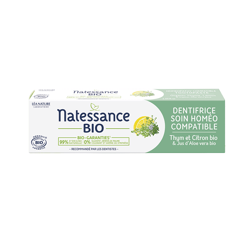 Natessance Dentifrice Bio Soin Homeo Compatible 75 ML