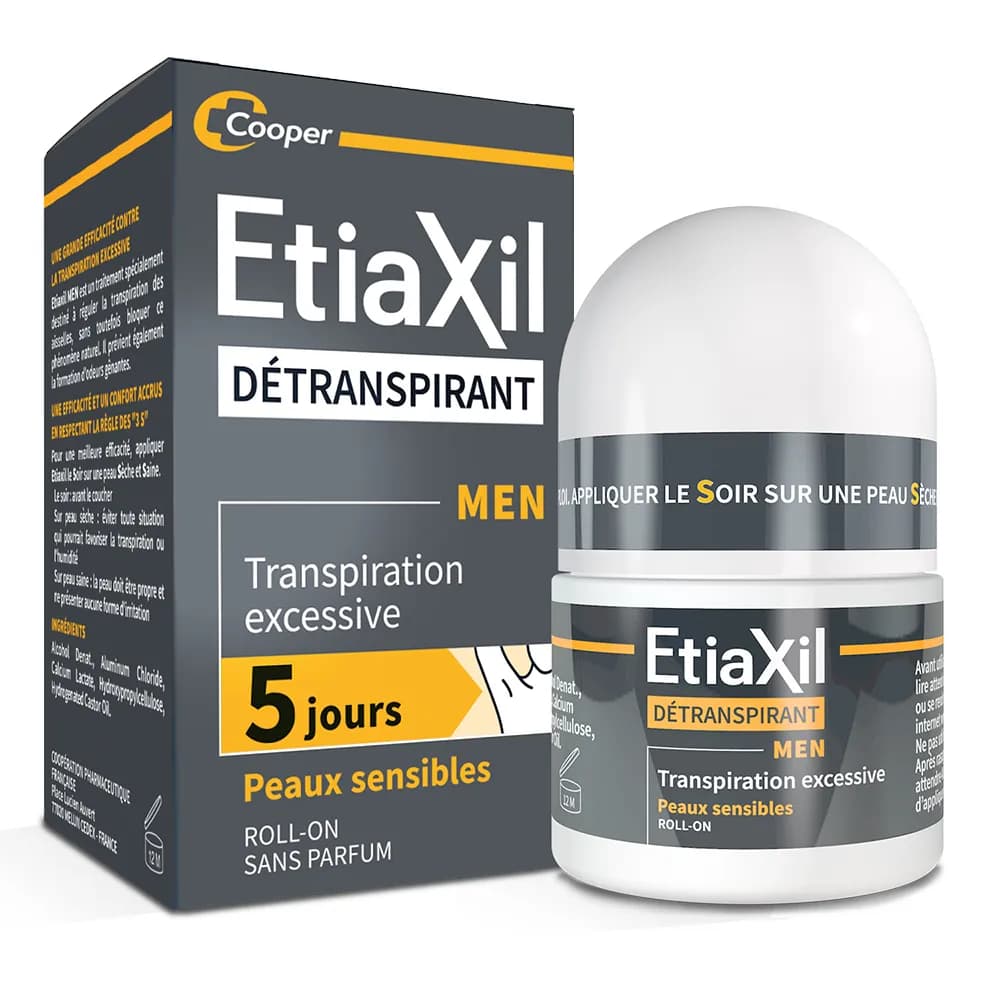 Etiaxil Detranspirant Men Peaux Sensibles Roll-on 15ml