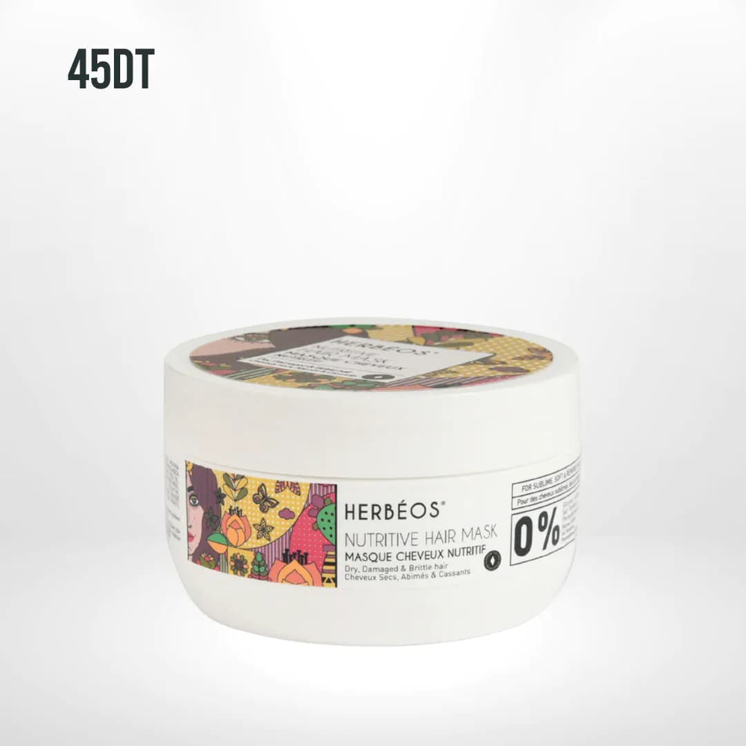 Herbeos Masque Nutritif Cheveux Secs, Abimes & Cassants 250 ML
