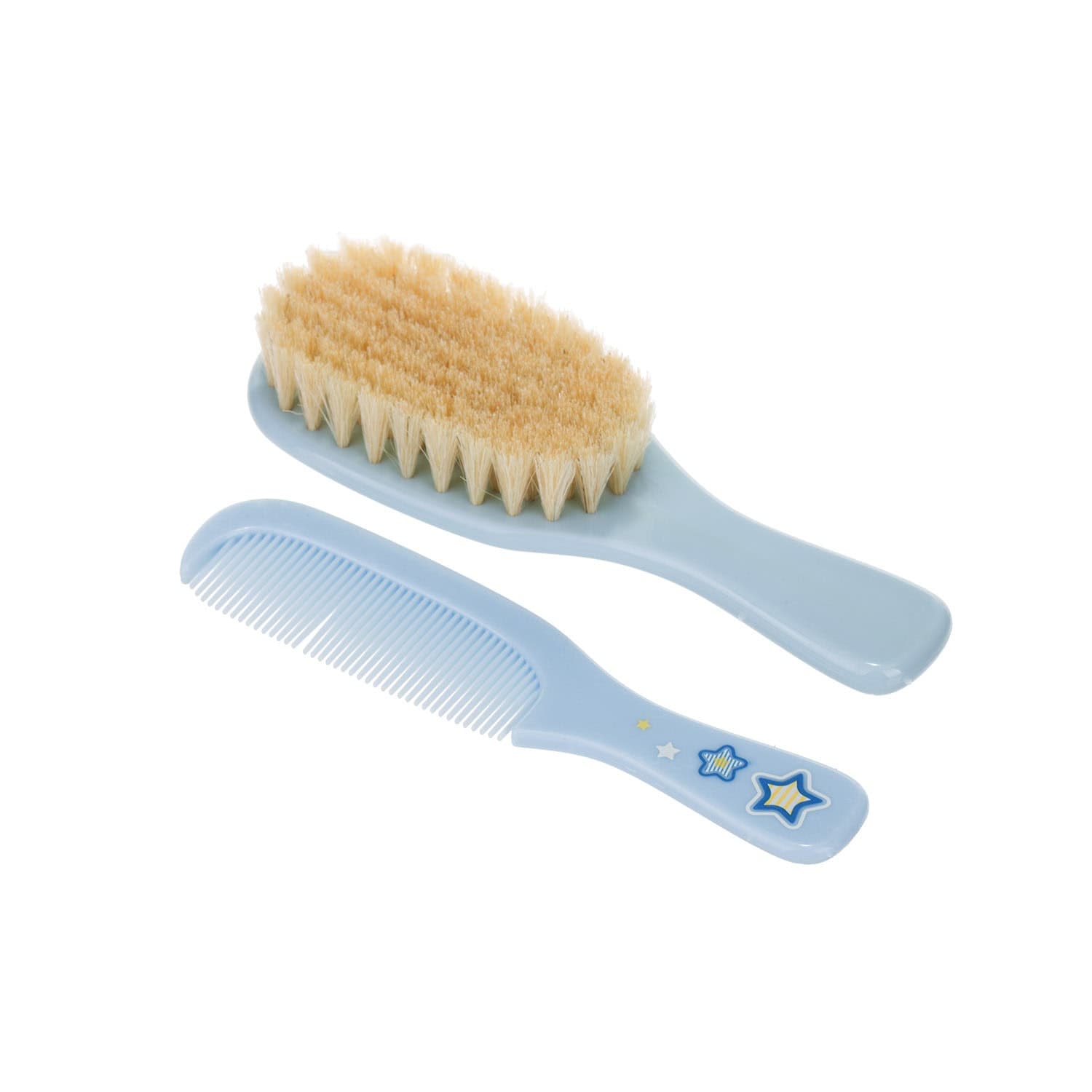 Canpol Brosse Et Peigne Poils Naturels Nouveau Ne Bleu
