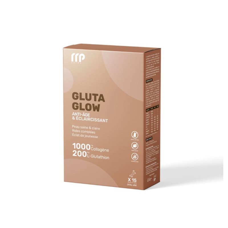 Gluta Glow Suspension Buvable Anti-age Eclaircissant 14 Sticks