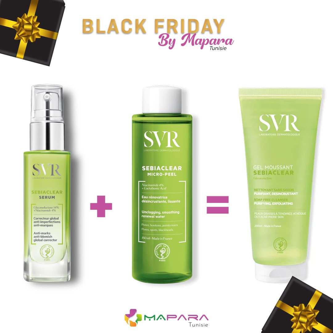 SVR Sebiaclear Purete Et Eclat + GEL Moussant Sebiaclear 200ml