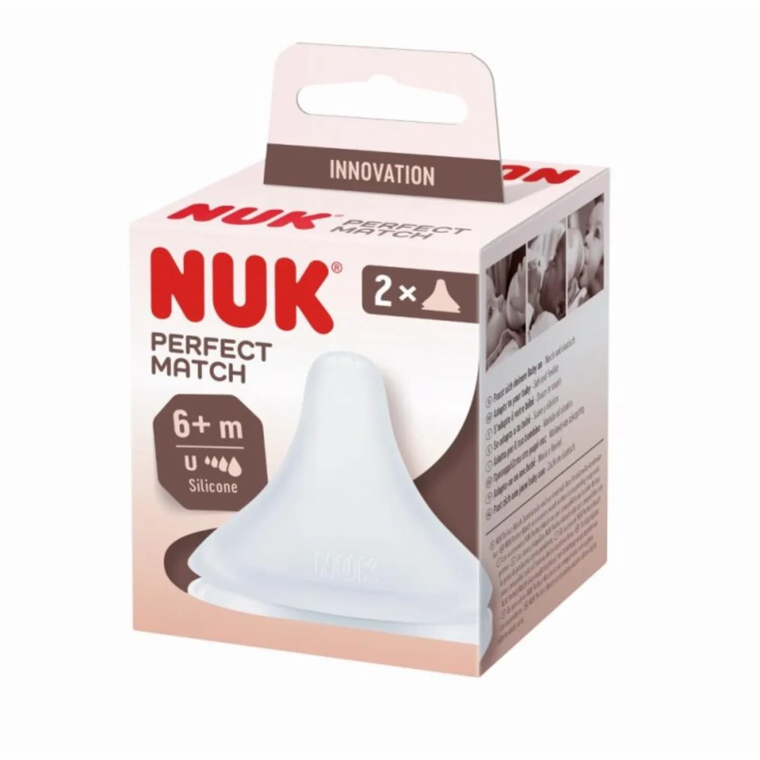 Nuk Perfect Match 2 Tetines Silicone 6 Mois Et Plus