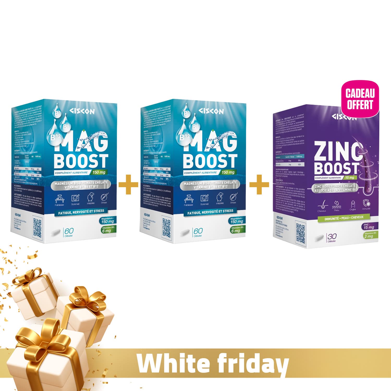 2 Magboost + 1 Zinc Boost Gratuit