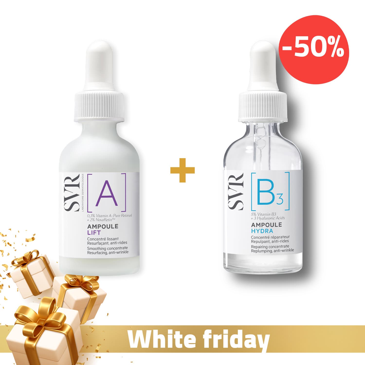 SVR Ampoule A + SVR Ampoule B (-50%)