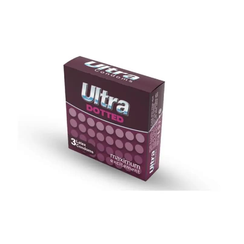 Ultra Condom Dotted 3 Pieces