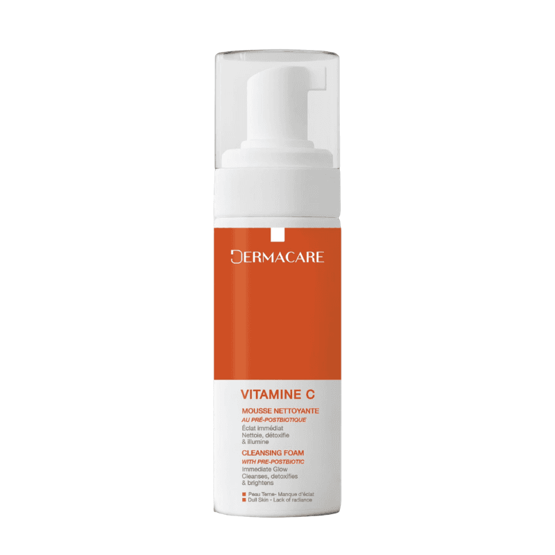 Dermacare Vitamine C Mousse Nettoyante Eclat Au Pre-postbiotique 150ml