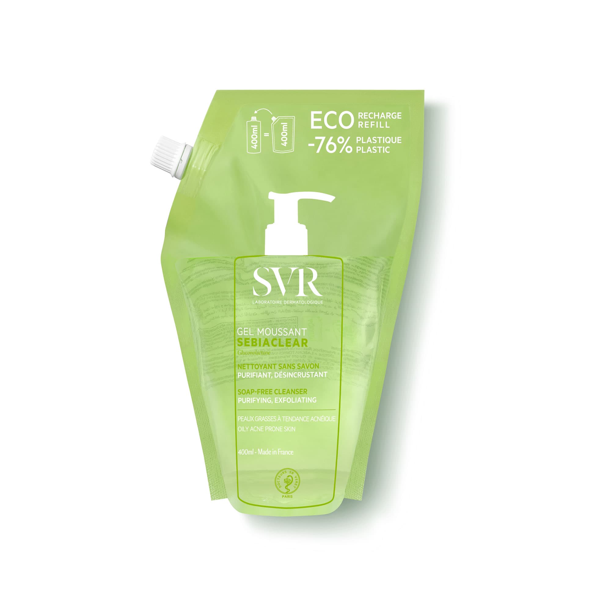 SVR Sebiaclear GEL Mouss ( Eco-recharge) 400ML