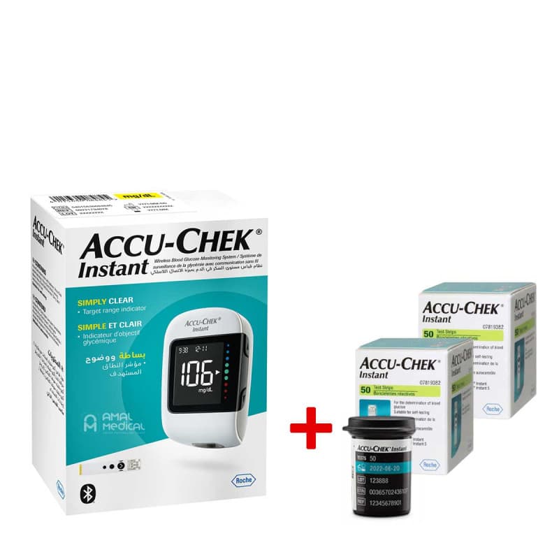 Accu-chek Instant Coffret 2BAND B/50+ Appareil Et10 Band (offerts)
