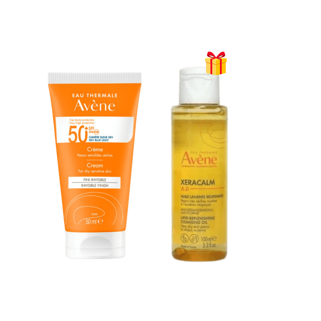 Avene Ecran Creme Invisible Spf50+ P/s 50ML+ Xeracalm Huile Lavante 100ML Offert