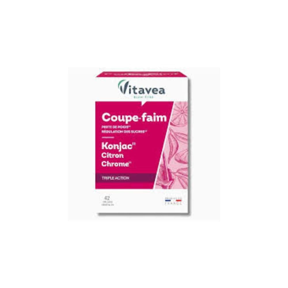 Vitavea Coupe Faim Au Konjac Cetones De Citron Et Chrome 42 Gelules