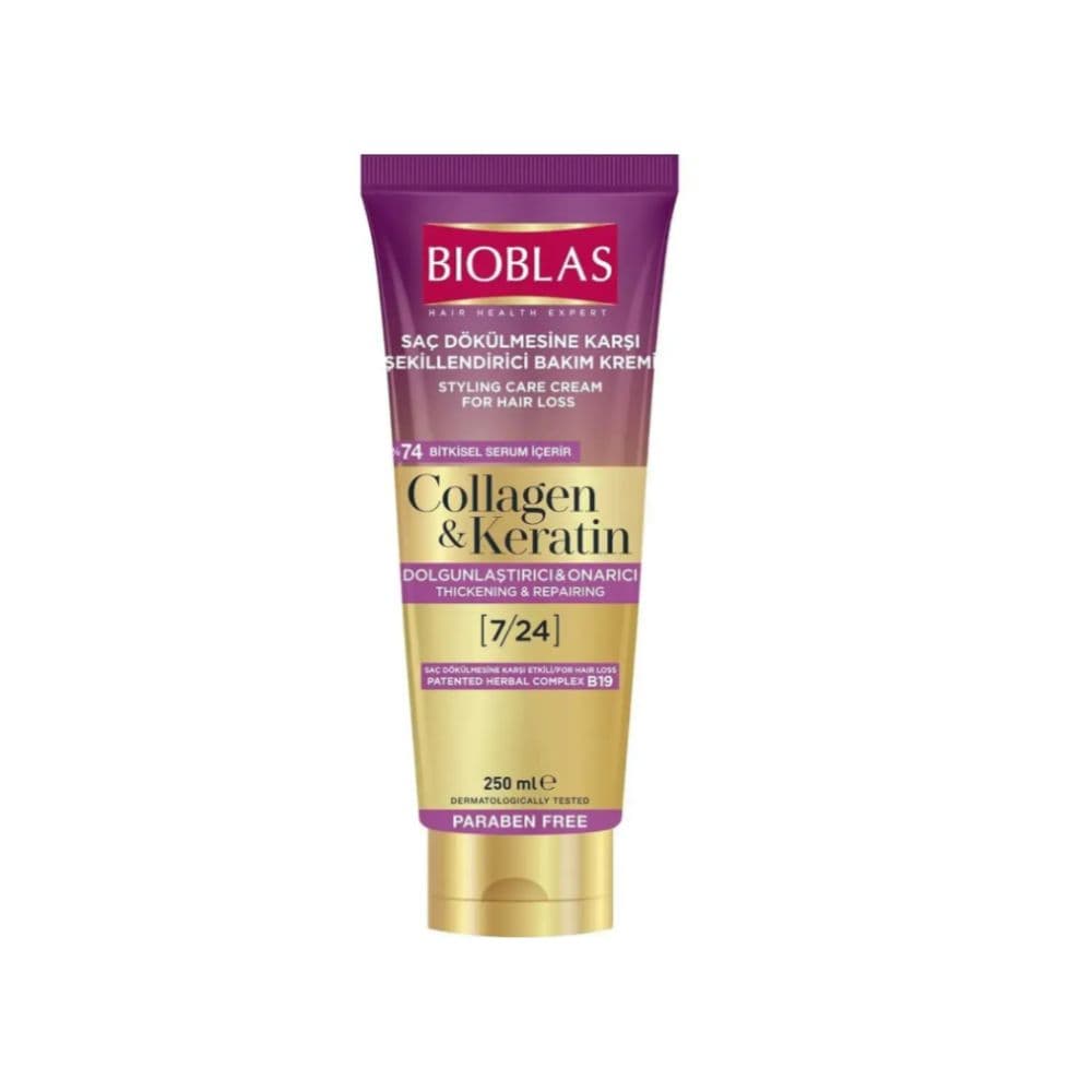 Bioblas Creme De Soin Capillaire Anti Chute Collagen Et Keratine 250ml
