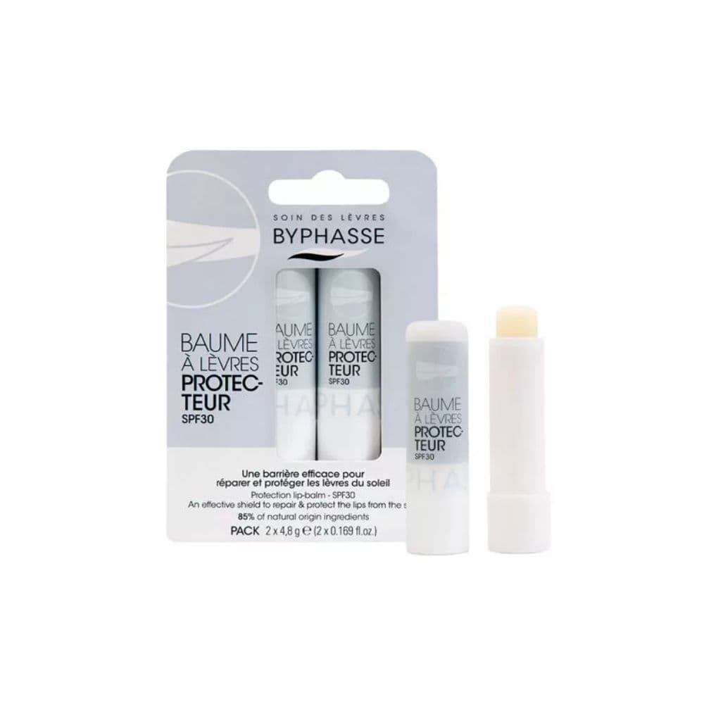 Byphasse Baume Levres Hydratant Repare Et Protege SPF 30 (2x4,8gr)