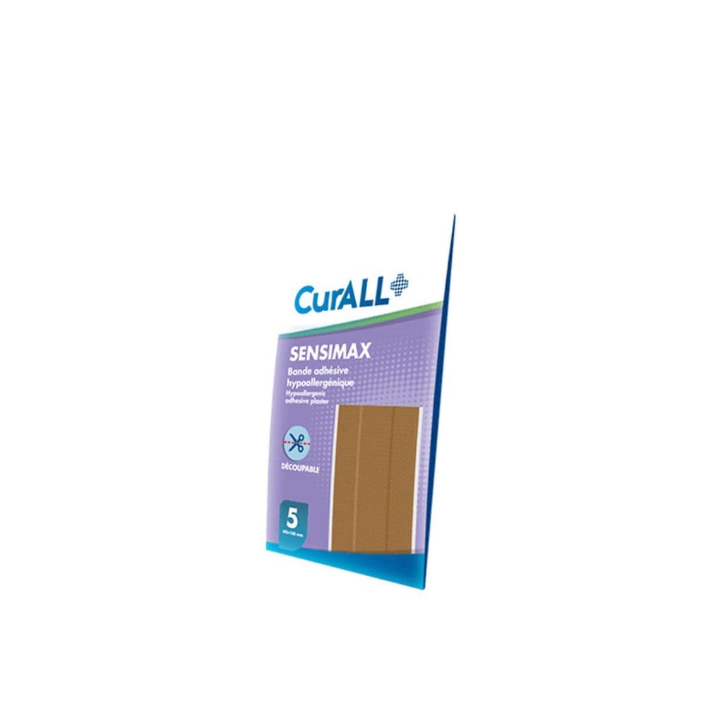 Curall Sensimax Bandes Bande Adhesive Hypoallergenique Boite De 5 60X100Mm