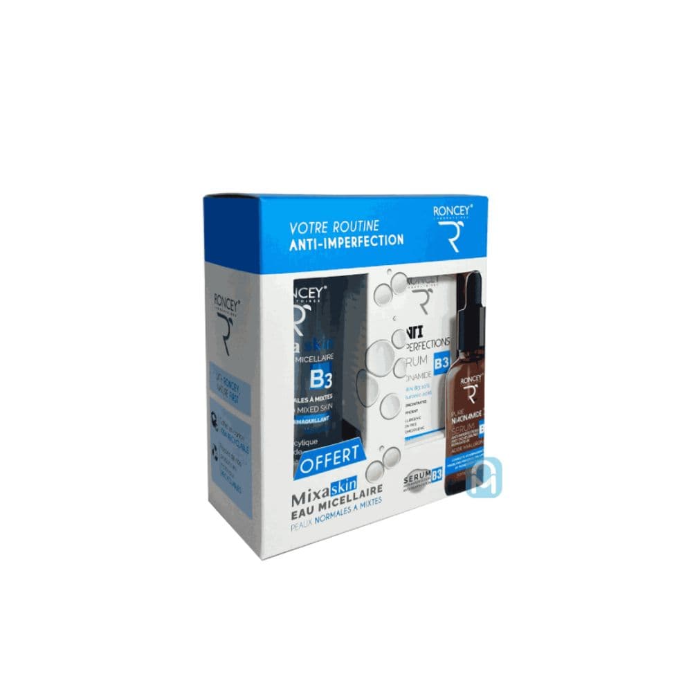 Coffret Roncey Mixaskin Serum Anti-imperfections 30ml + Eau Micellaire 250ml (offerte)