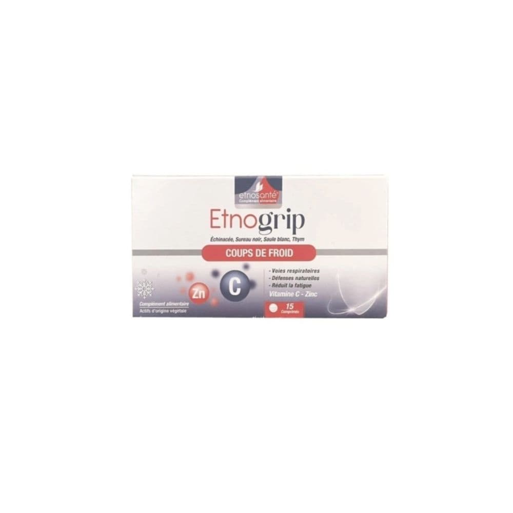 Etnogrip Vitamine C-zinc Coups De Froid 15 Gelules