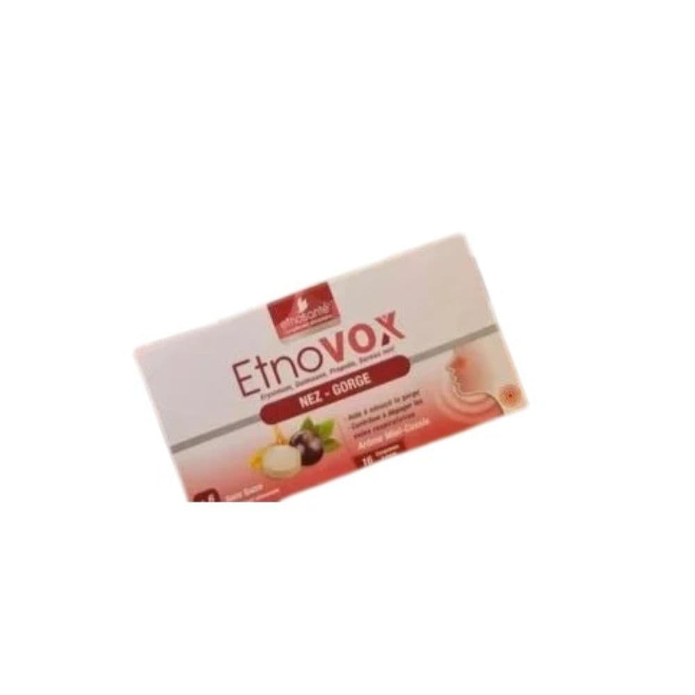 Etnovox Maux De Nez – Gorge Miel Cassis 16 Comprimes A Sucer