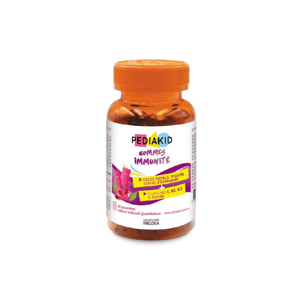 Pediakid Gommes Immunite Framboise 60 Oursons