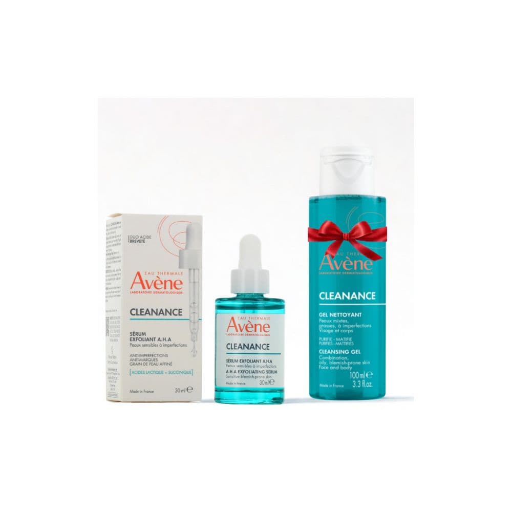 Avene Cleanance Serum Exfoliant Aha 30ml+Cleanance GEL Nettoyante 100ml (offert)