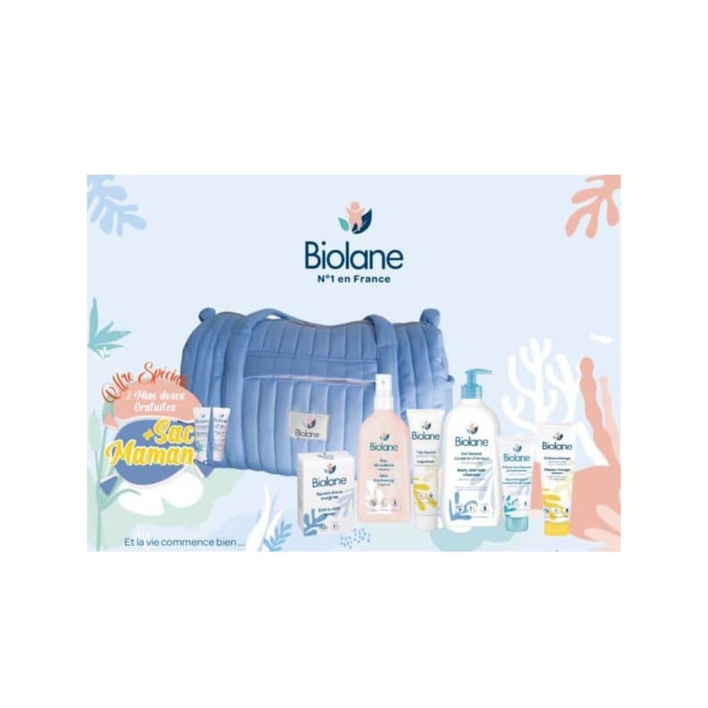 Biolane Sac Maman Matelassee Bleu