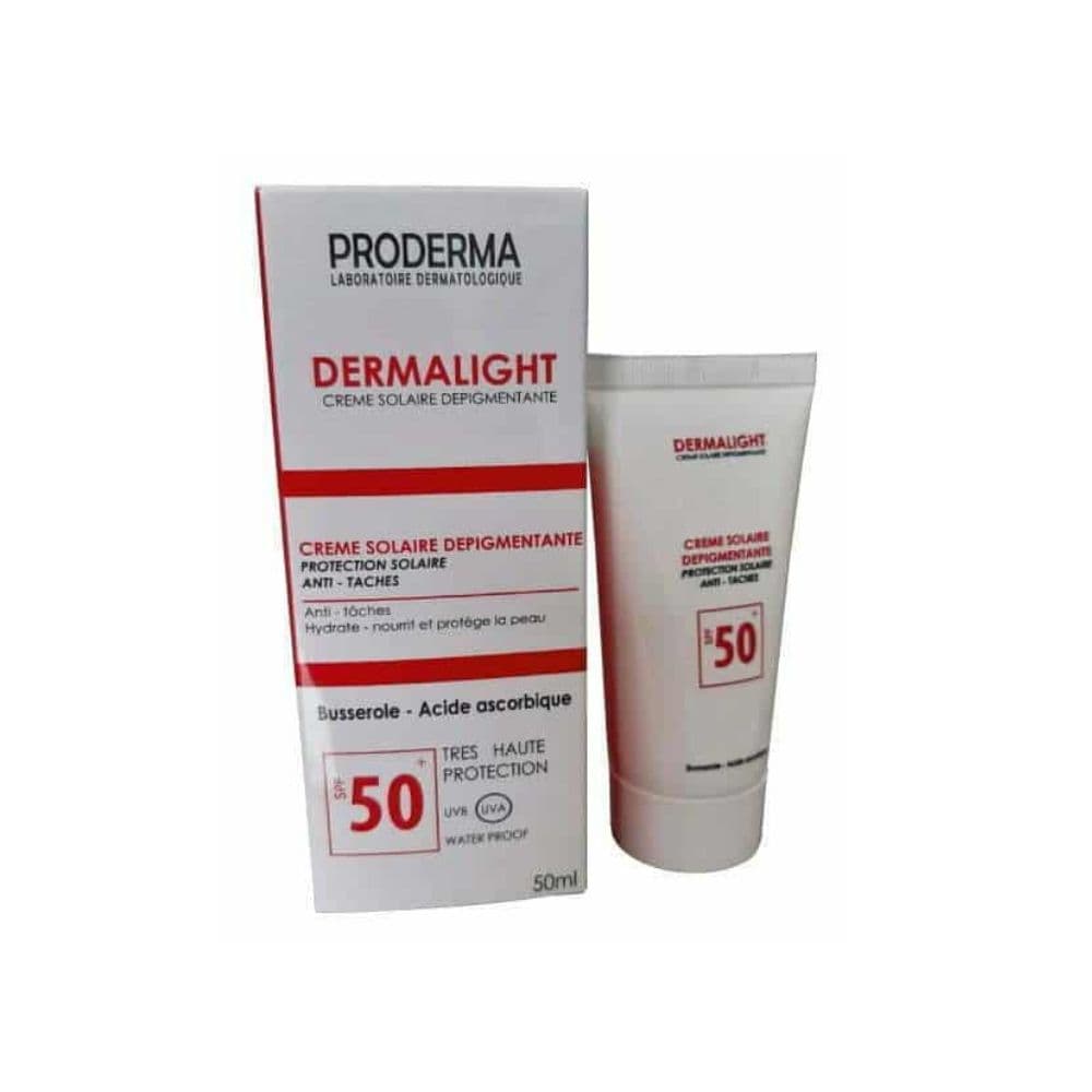 Proderma Dermalight Creme Solaire Depigmentant Antitaches SPF 50+ (rouge)