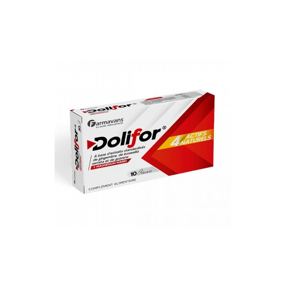 Farmavans Dolifor 4 Actifs Naturels 10 Gelules