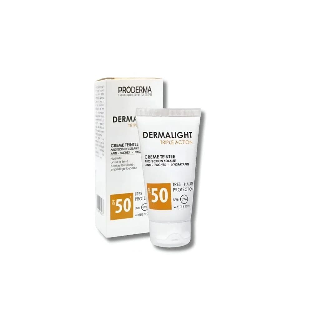 Proderma Dermalight Creme Solaire Triple Action Teinte SPF 50+