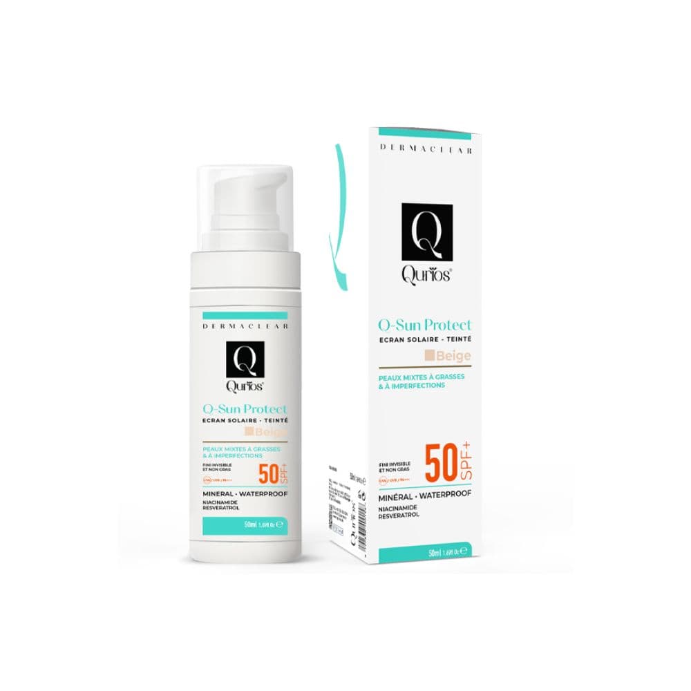 Qurios Ecran Sun Protect Teinte Beige SPF 50+ Pmg 50ml