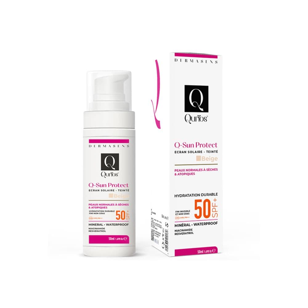 Qurios Ecran Sun Protect Teinte Beige SPF 50+ Pns 50ml