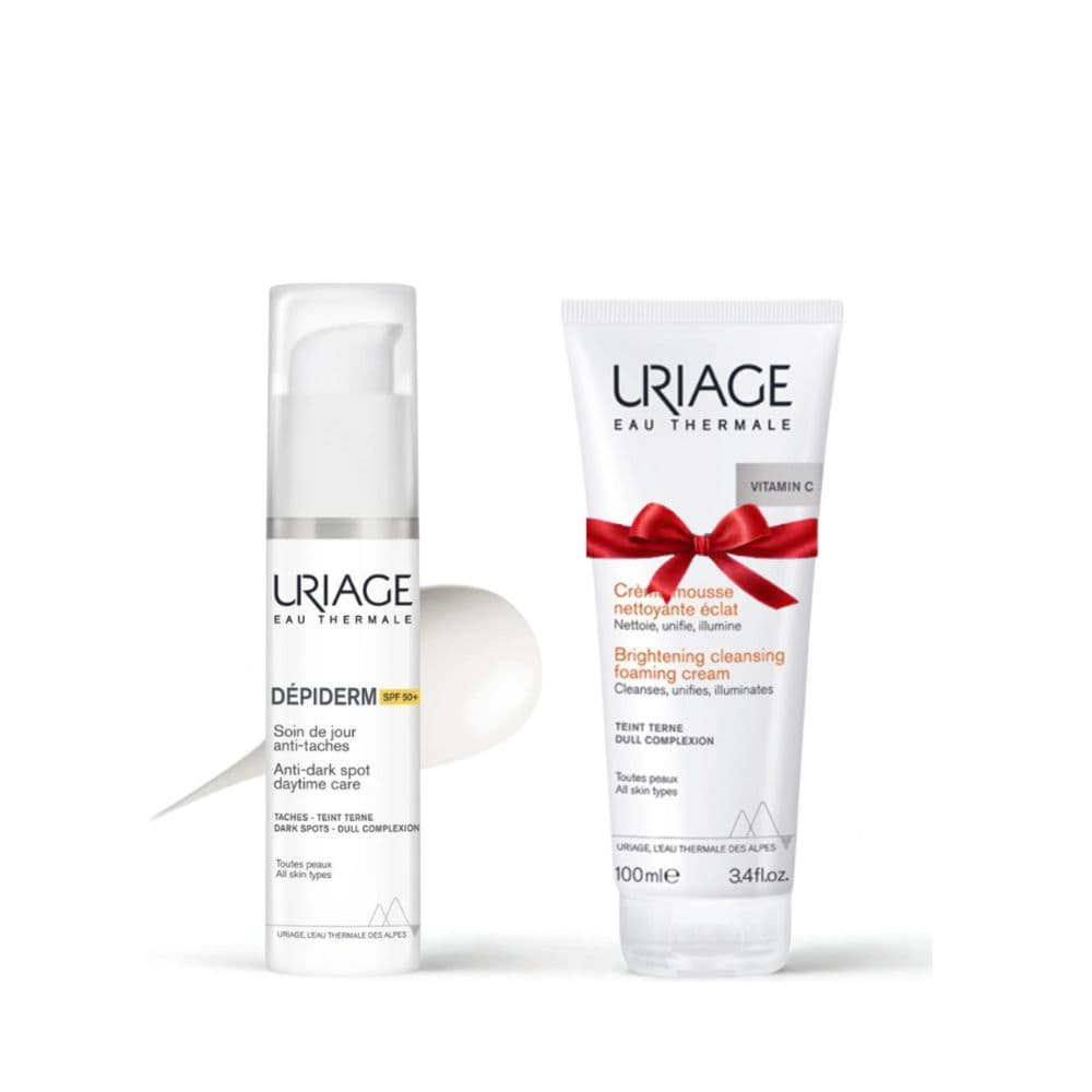 Uriage Depiderm Soin De Jour Anti Taches Spf50 30ml+Creme Mousse Nettoyante Eclat 100ml (offert)