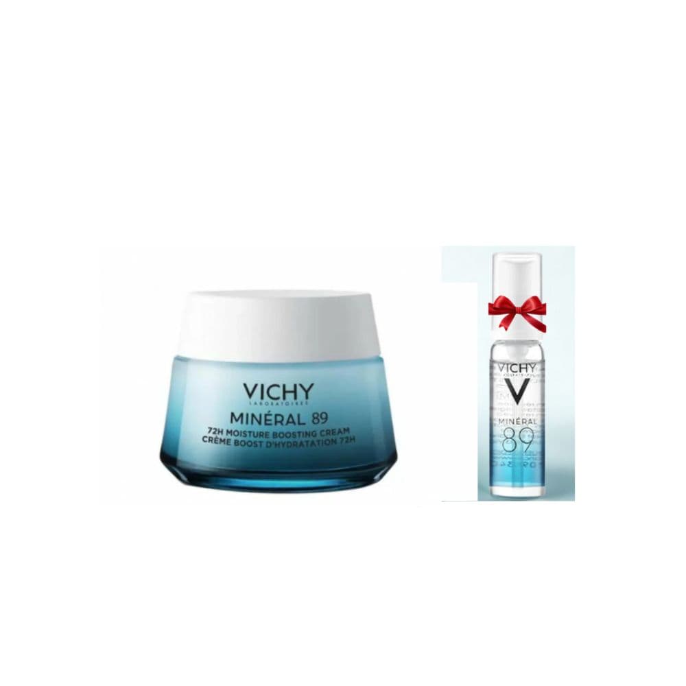 Vichy Mineral 89 Creme Legere Boost Hydratation 72H 50 Ml+mineral Booster 89 Serum 10ml (offert)