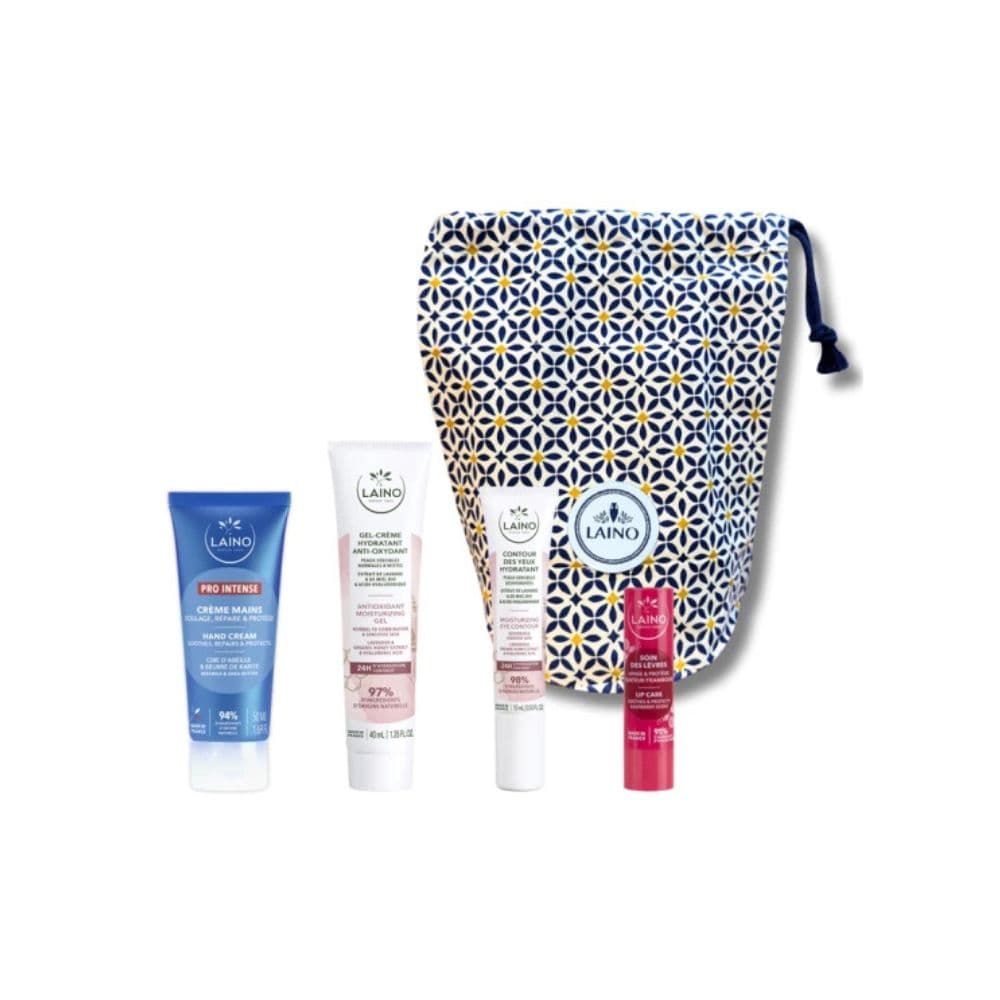 Laino Trousse Gel-cr Hydra +contour Yeux+(cr Mains+stick Lev Pro Intense Grat)