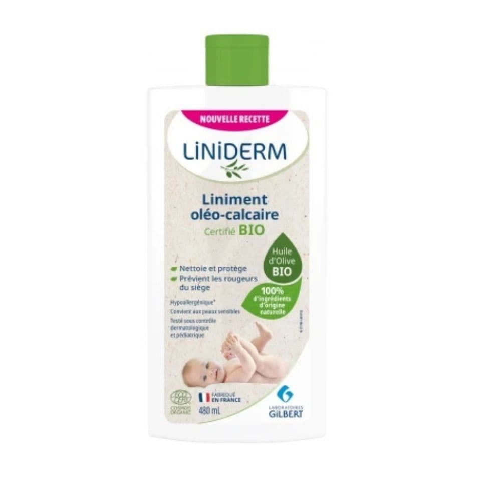 Liniderm Liniment Oleo Calcaire Bio 480ML Pompe