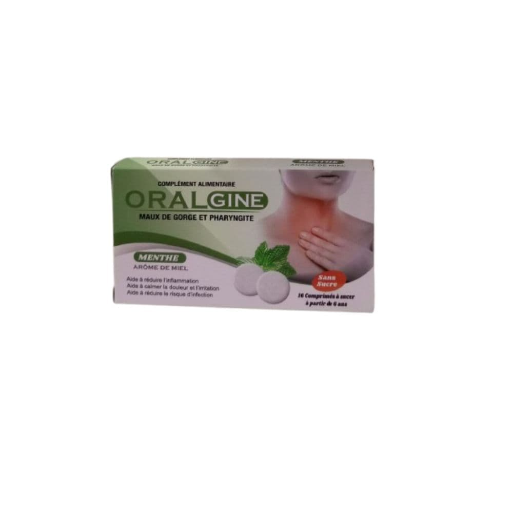 Oralgine Maux De Gorge Miel Menthe Comp Ss B/16
