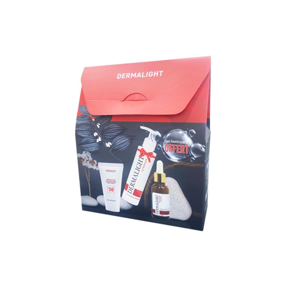 Proderma Coffret Dermalight(mousse Nett 200ML+SERUM 40ML+CR Eclair Spf50+ 50ML