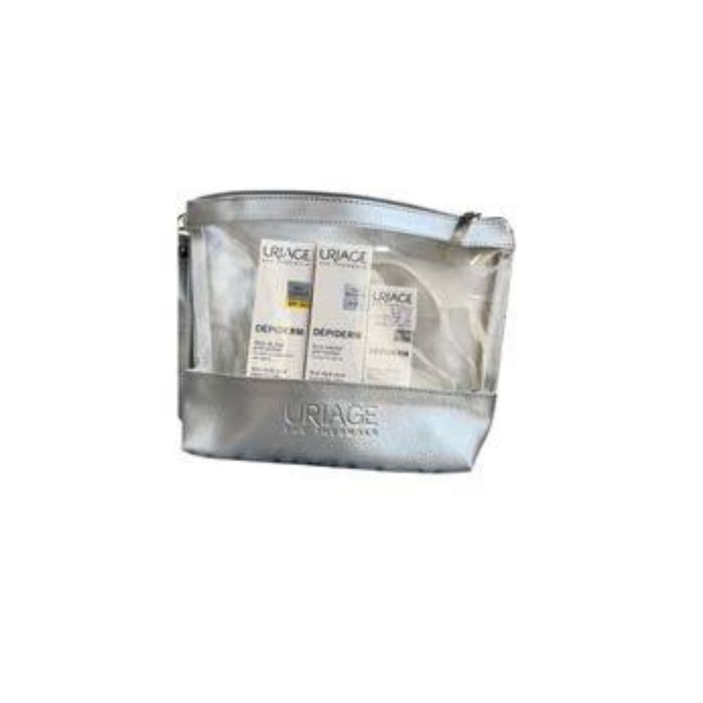 Uriage Trousse Glow Go Depiderm (soin De Jour Spf50+soin Intensif+contre Des Yeux Offert