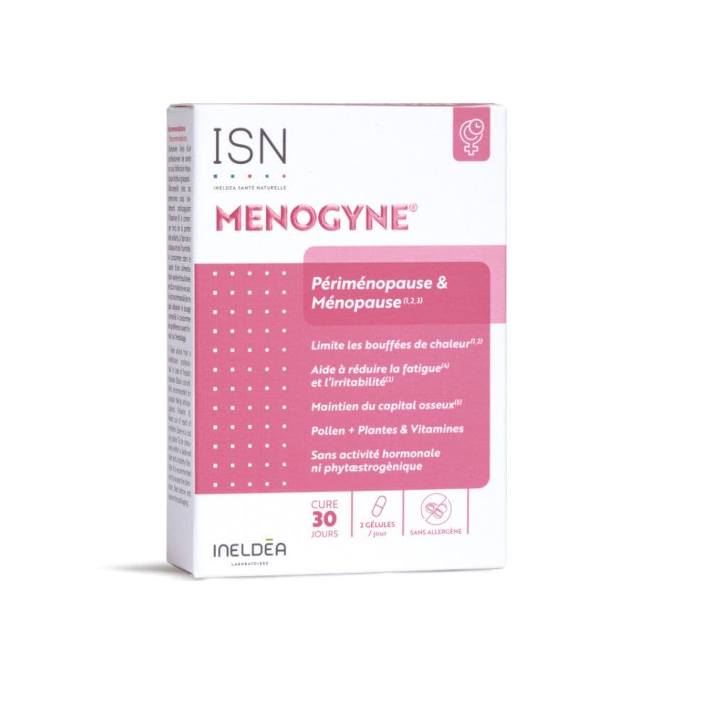Isn Menogyne® Pre-menopause Et Menopause 60 Gelules Vegetales