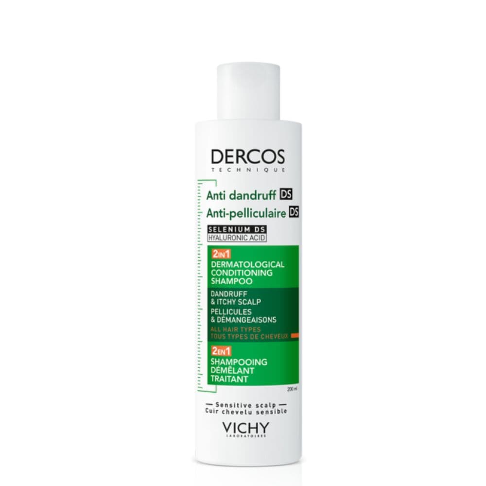Vichy Dercos Shampooing 2EN1 Anti Pelliculaire Ds Et Demelant 200ML