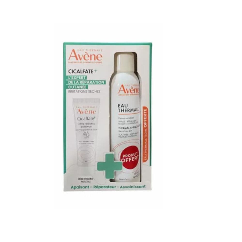 Avene Coffret Cicalfate+ Creme Reparatrice Protectrice 100ML+EAU Thermale 150ML (offert)