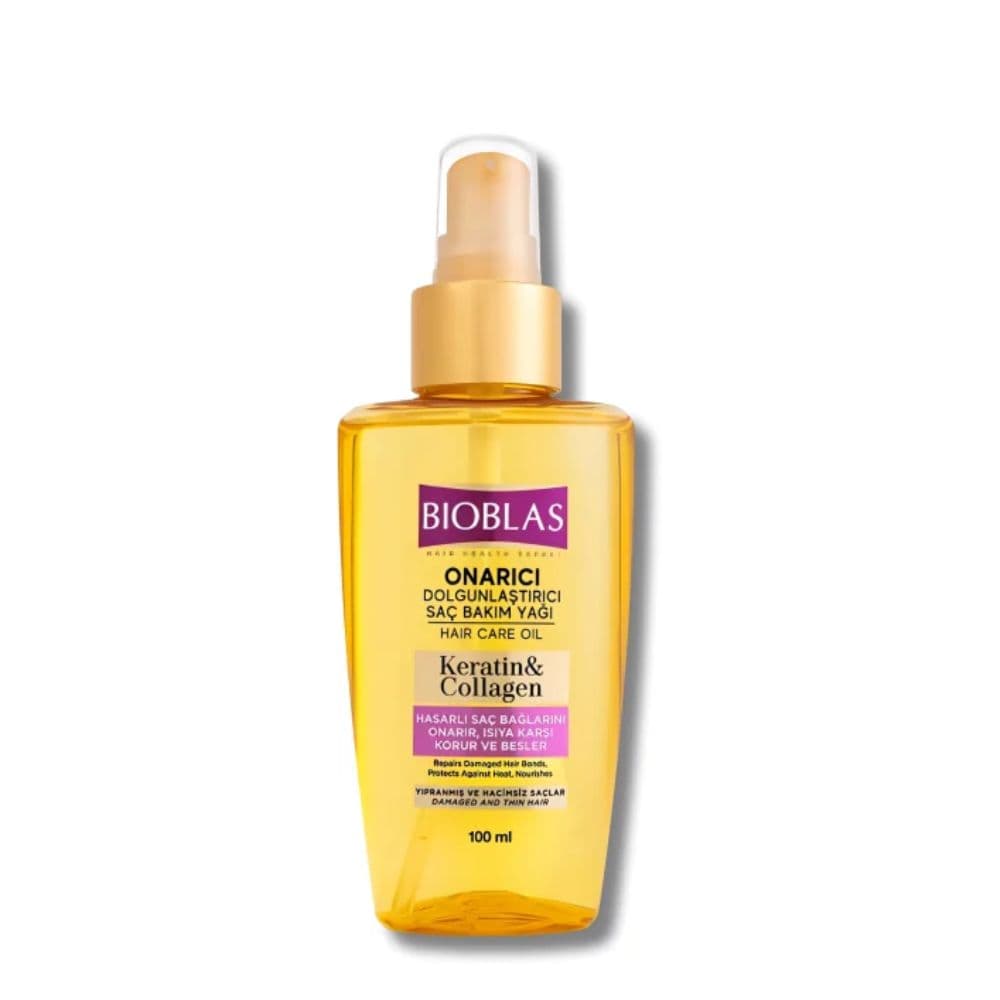 Bioblas Huile De Soin Capillaire Keratin Et Collagen Reparatrice 100 ML