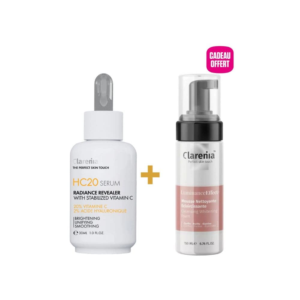 Clarenia Pack ( Hc20 Serum Booster 30ML+MOUSSE Eclair 150ML Grt