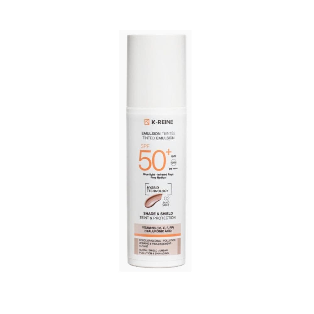 K-reine Sun Emulsion Teinte Sand 02 Spf50+50ml